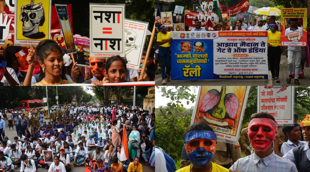 मुंबईतील आझाद मैदान ते गेट वे ऑफ इंडियाचा परिसर शनिवारी (१ ऑक्टोबर) 