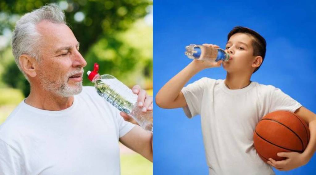 Dehydration symptoms in kids and old people