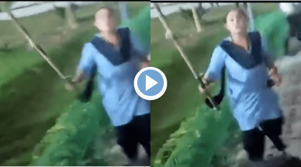 Viral Video Women Fights over Society Elections President Post beats People with bamboo two injured