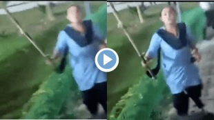 Viral Video Women Fights over Society Elections President Post beats People with bamboo two injured