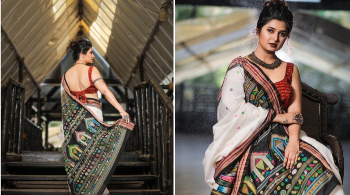 Diwali Saree Poses Guide By hasya jatra fame Prajakta Mali Shivali Parab Apurva Nemlekar Rinku Rajguru