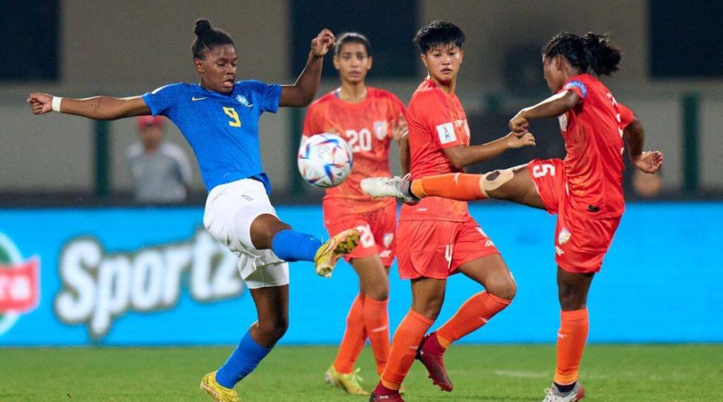 fifa u 17 womens world cup india vs brazil brazil defeat india