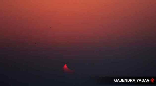 partial solar eclipse in india