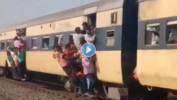 सरकारी नोकरीसाठी आलेल्या उमेदवारांनी खचाखच भरली ट्रेन आणि बस, पाहा VIRAL VIDEO