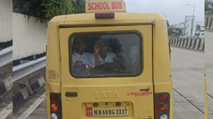 students school bus travelling not safe Violation rules by schoolbus driver nagpur
