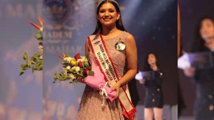 Dr. Priyal shrivastav savangi became the 'Beauty of Maharashtra' wardha Dr. Priyal shrivastav savangi became the 'Beauty of Maharashtra' wardha