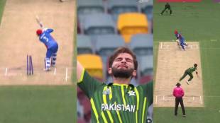 watch video shaheen afridi vicious yorker send rahmanullah gurbaz hospital in t20 world cup warm match