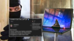 Thief sent email after stealing the laptop