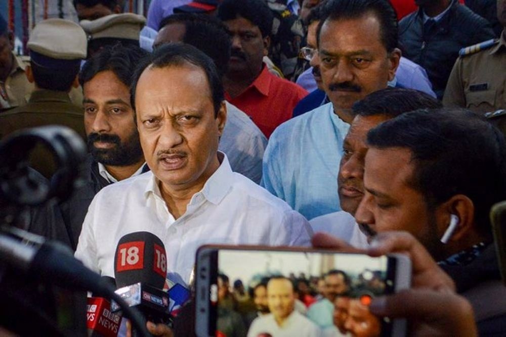 Maharashtra Gram Panchayat Election Results Ajit Pawar Reacts on Question of bjp number one and ncp 4th in initial counting