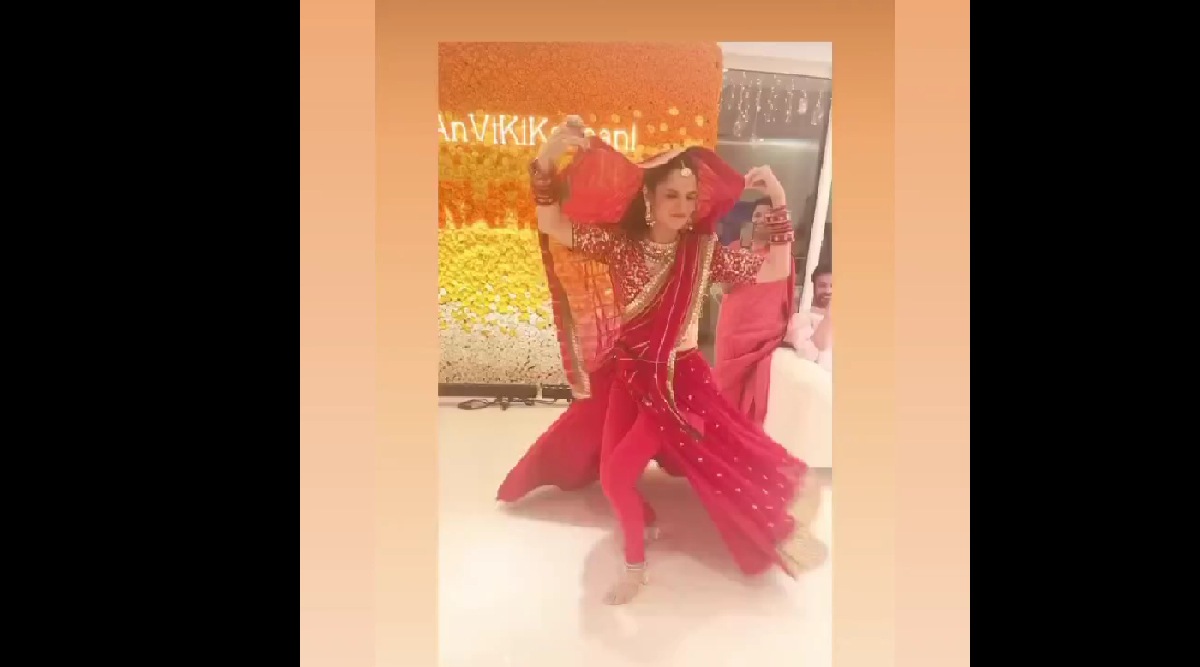 ankita lokhande vicky jain first karva chauth