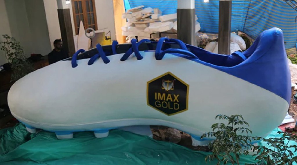 Football's biggest boot leaves Kozhikode for Qatar ahead of FIFA World Cup