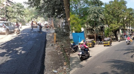 कल्याण, डोंबिवली, टिटवाळा भागात खड्डेमय रस्ते दुरुस्त करण्याचं काम महापालिकेकडून सुरु कल्याण, डोंबिवली, टिटवाळा भागात खड्डेमय रस्ते दुरुस्त करण्याचं काम महापालिकेकडून सुरु
