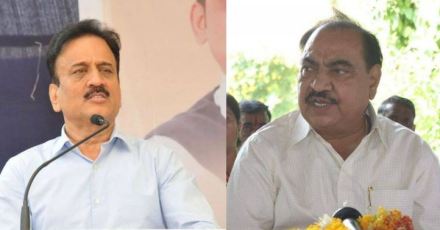 eknath khadse and girish mahajan