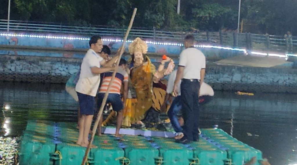 navaratri Devi immersion ceremony in Navi Mumbai in excitement navaratri Devi immersion ceremony in Navi Mumbai in excitement