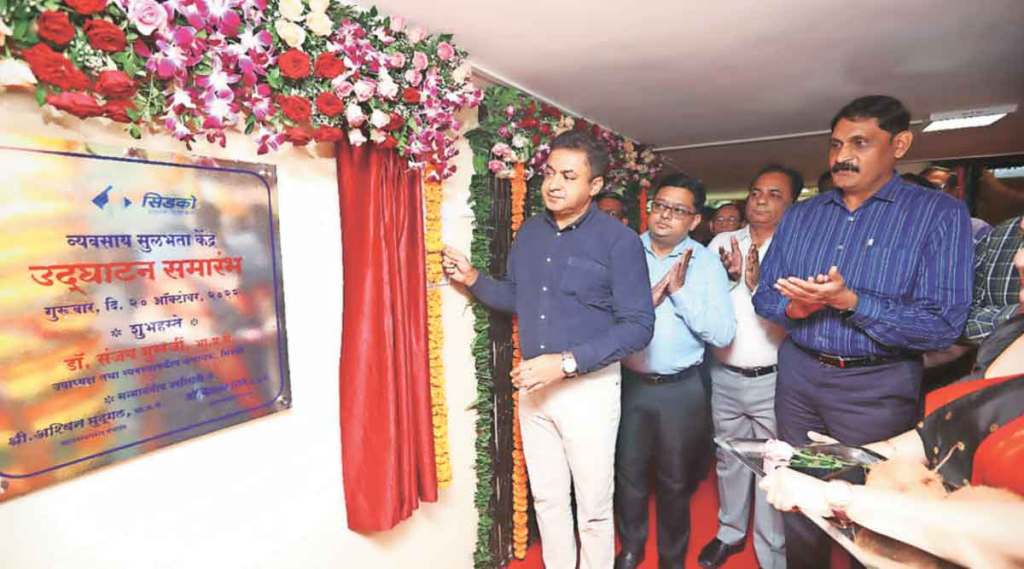 सिडको महामंडळाच्या व्यवसाय सुलभता कक्षाचे उदघाटन उपाध्यक्ष आणि व्यवस्थापकीय संचालक डॉ. संजय मुखर्जी यांच्या हस्ते सीबीडी येथील सिडकोच्या मुख्यालयात गुरुवारी करण्यात आले.