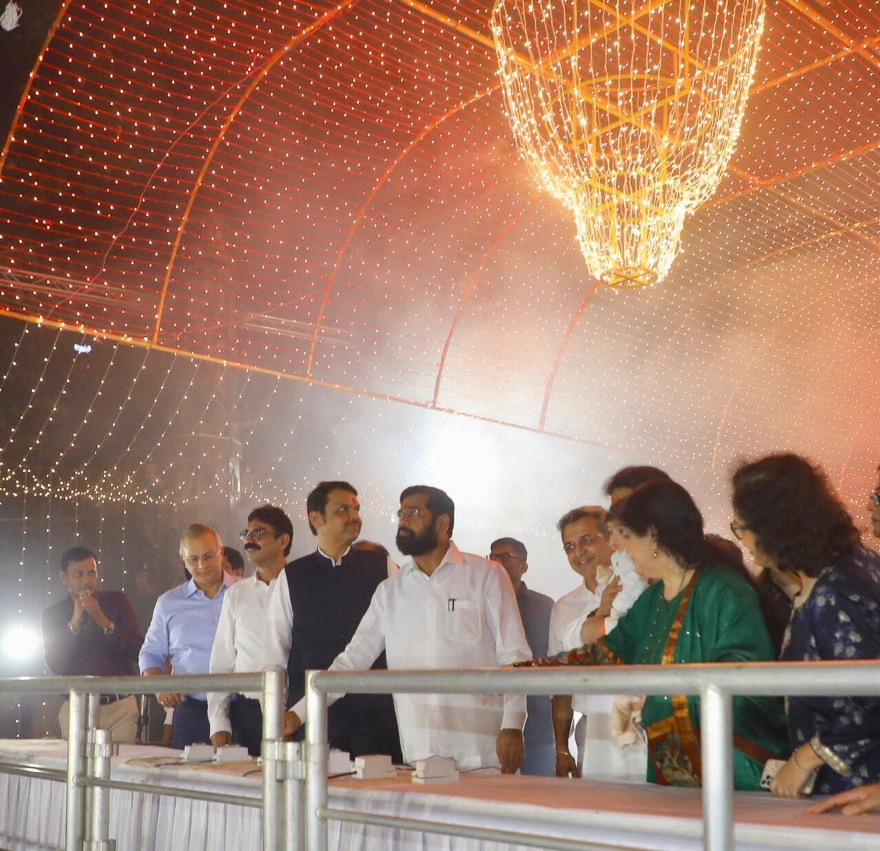 raj thackeray car drive with grandson Kian Amit Thakceray after mns shivaji park deepotsav ignoration by cm eknath shinde dcm devendra fadnavis
