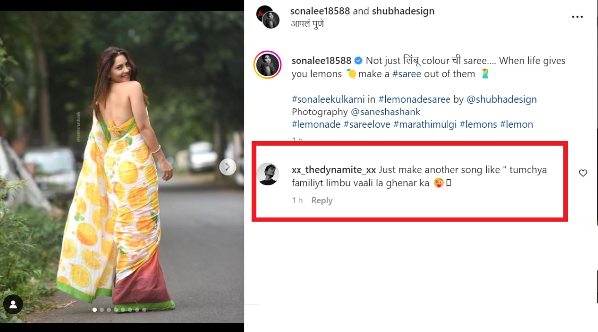 sonalee kulkarni photoshoot in saree