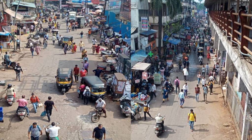 thane road footpaths clean