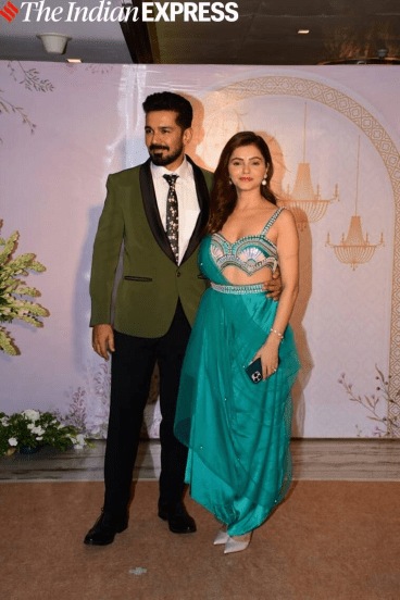 रुबीना दिलैक पतीसह तेथे पोहोचली होती. (सर्व फोटो - वरिदर चावला/ पलक मुच्छल Instagram)