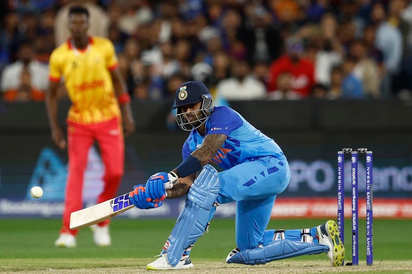 T20 World Cup 2022 Mr. 360! Suryakumar Yadav's Spectacular Shots Against Zimbabwe 