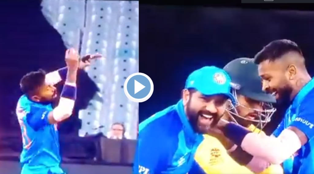 IND vs ZIM Hardik Pandya One Hand Wicket Rohit Sharma Reaction is Gold T20 World Cup Score Update IND vs ZIM Hardik Pandya One Hand Wicket Rohit Sharma Reaction is Gold T20 World Cup Score Update