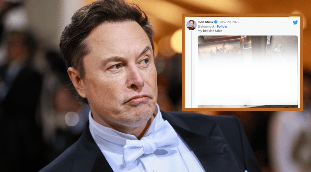 Elon Musk Shared Bedroom Bedside Table Photo Guns Diet Coke Netizens Shocked By Viral Photo Post