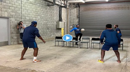 IND vs NZ: Rain interrupts India-New Zealand match, players of both teams enjoy different games, watch video