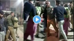 पोलिसाने दिला महिलेला धक्का, जमिनीवर लोळत आरडाओरडा करणाऱ्या महिलेचा Video पाहून नेटकरी संतापले