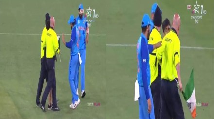In T20 world cup IND vs ZIM liberal Rohit! This request was made for a fan who suddenly entered the field, see the video