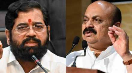 Maharashtra CM Eknath Shinde Karnataka CM Bommai