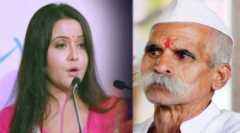 amruta fadnavis, sambhaji bhide