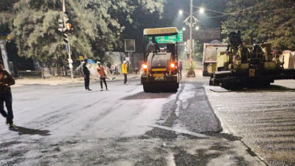 governor and cm the work filling the potholes on roads work accelerated nashik