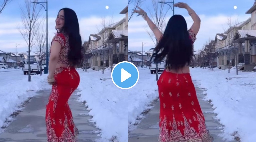woman dancing on chammak challo song