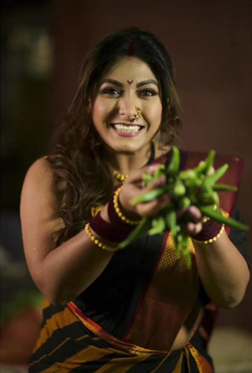 kajal kate shares bhajiwali look photos 