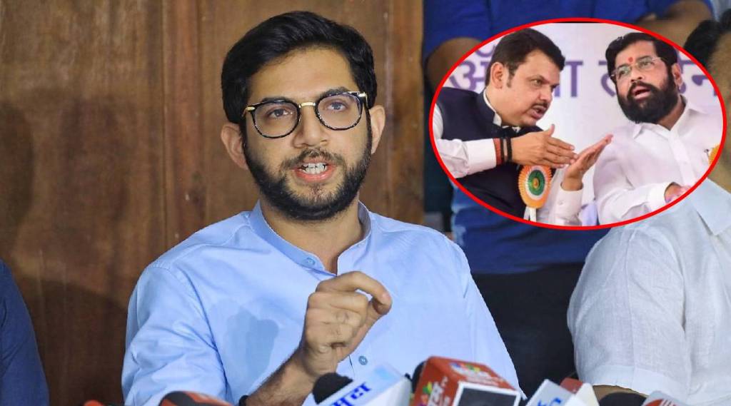 aaditya thackeray eknath shinde devendra fadnavis