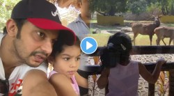 Video : लेकीला राणीबागेत घेऊन गेला आदिनाथ कोठारे, पाणगेंड्याला पाहताच जिजा म्हणाली…