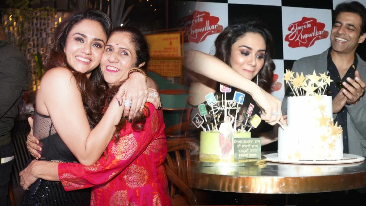 amruta khanvilkar birthday celebration