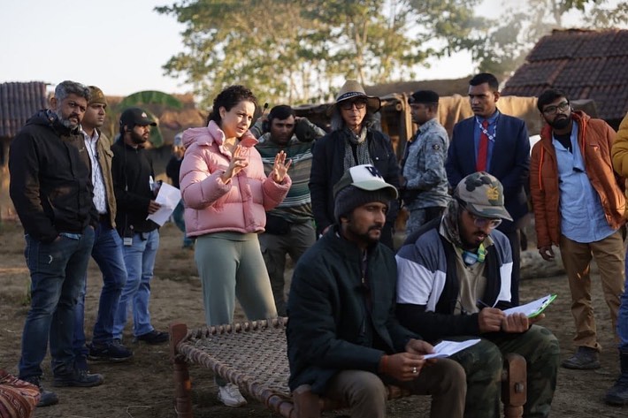 Kangana Ranaut Emergency BTS pictures