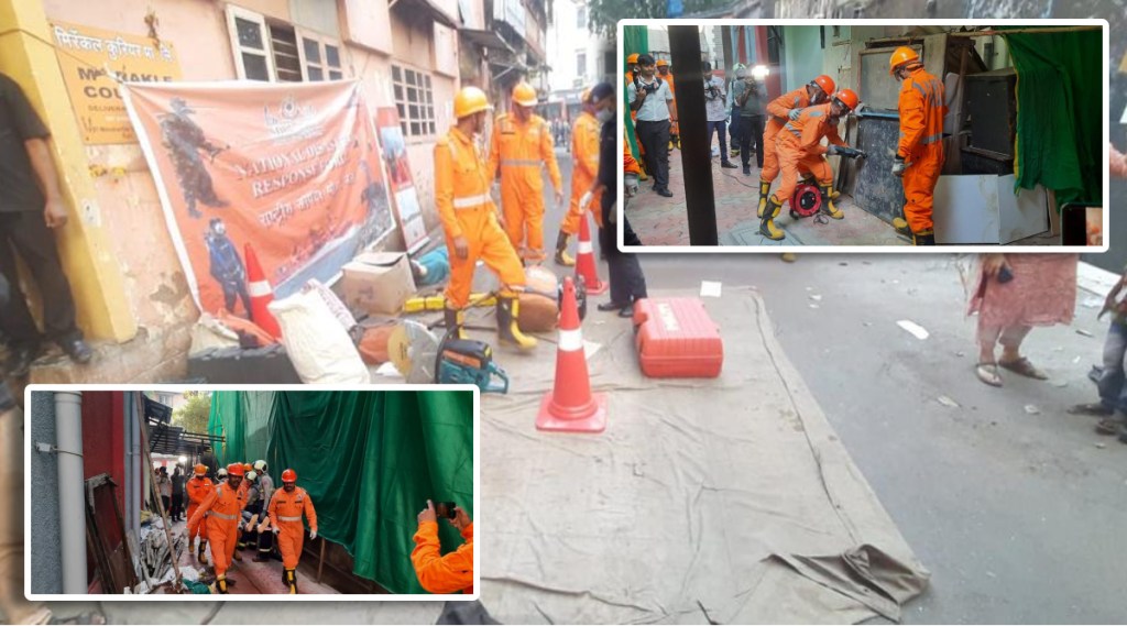 A colorful exercise of rescue operations by the Emergency Management Department