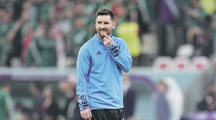 लिओनेल मेसी
(संग्रहित छायाचित्र) लिओनेल मेसी
(संग्रहित छायाचित्र)