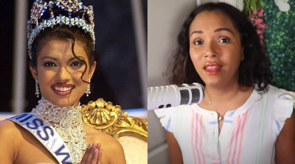 who is Leilani Mcconney, priyanka chopra miss world 2000, priyanka chopra leilani mcconney, priyanka chopra daughter name, priyanka chopra daughter, leilani mcconney video, Former Miss Barbados claims Miss World 2000 rigged, प्रियांका चोप्रा लीलानी मॅककॉने, प्रियांका चोप्रा मिस वर्ल्ड 2000, प्रियांका चोप्रा, मिस बारबाडोस