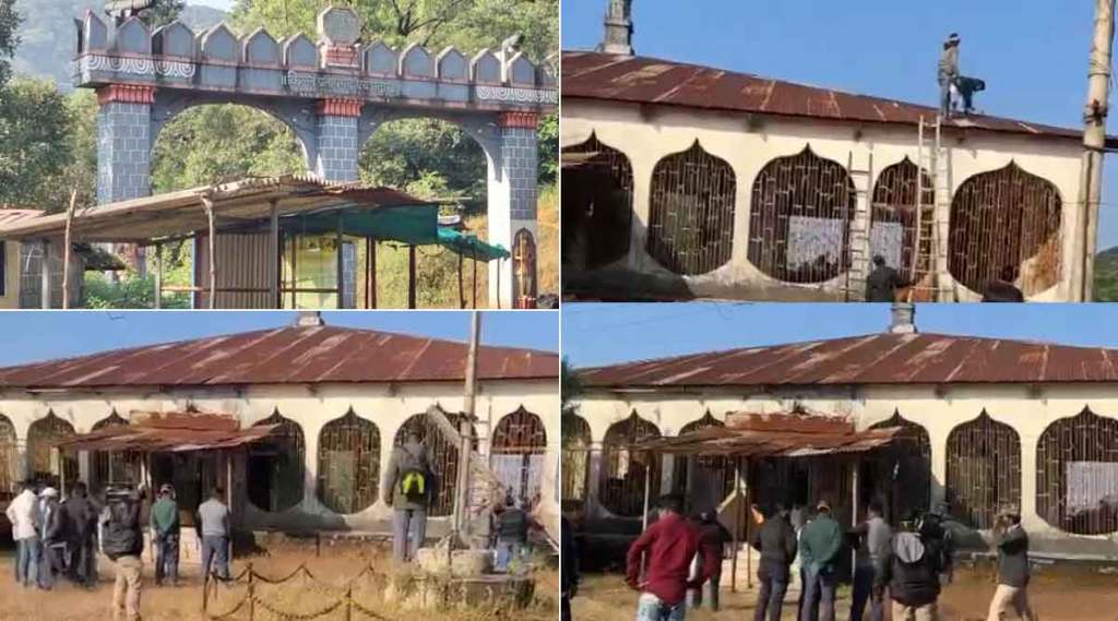 अफजलखानाच्या कबरीजवळील अनधिकृत बांधकाम हटवण्यास सुरुवात, अफजलखानाच्या कबरीजवळील अनधिकृत बांधकाम हटवण्यास सुरुवात,