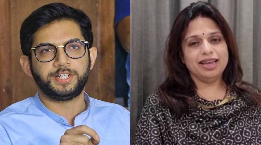 sheetal mhatre on aaditya thackeray