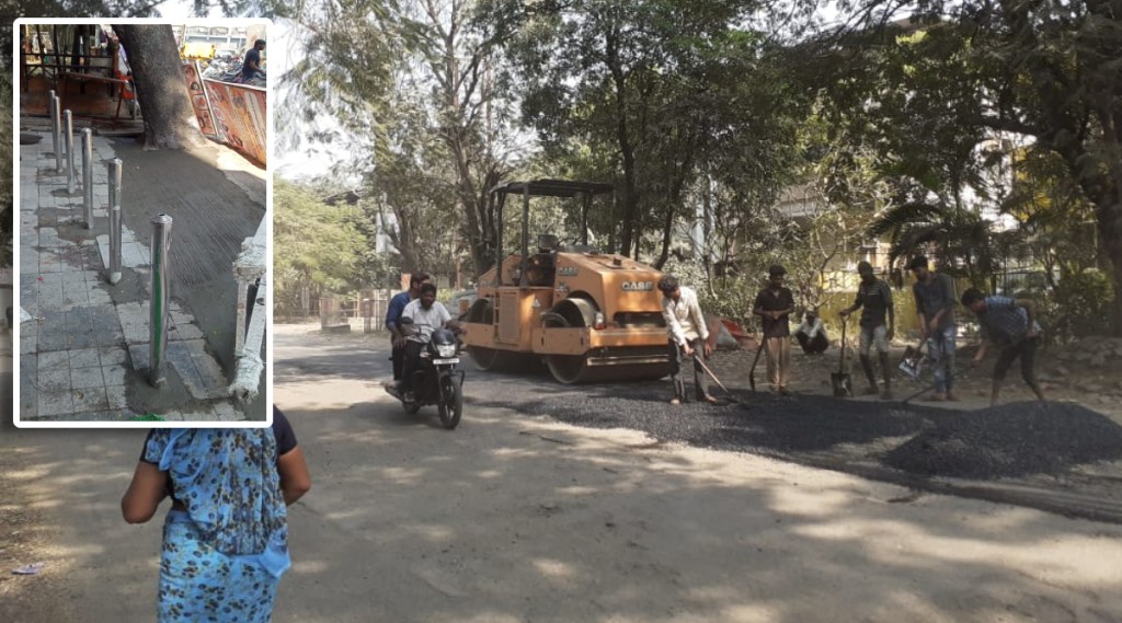 road repair at midc road in thane road repair at midc road in thane