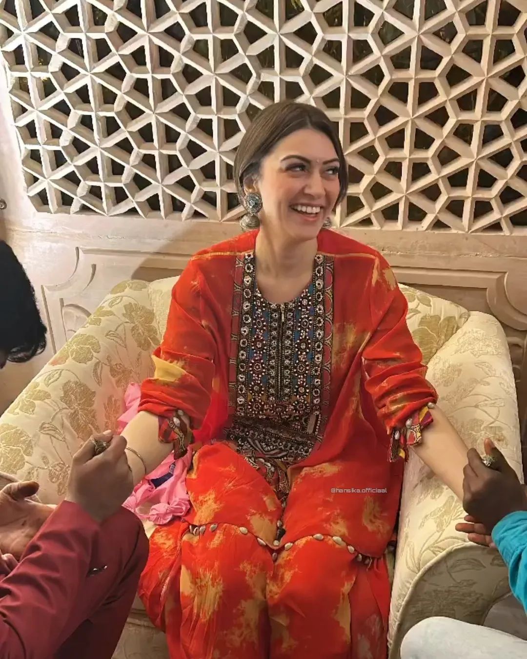 Hansika Motwani Mehendi Ceremony
