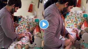 Have you seen baby smiling while taking injection this doctors unique method will definitely impress you watch viral video