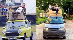 भन्नाट! भारतीयांनी ‘या’ पेट्रोल कारला बनवली इलेक्ट्रिक कार, मिस्टर बिनच्या मिनी कूपरला टक्कर?