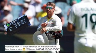 Warner's over 16000 wickets Fans ask Rajinikanth can't even do it in a film Video troll of broadcaster's mistake