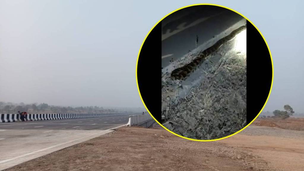 day of the inspection tour of vvip the inspection of samruddhi highway also done python in nagpur