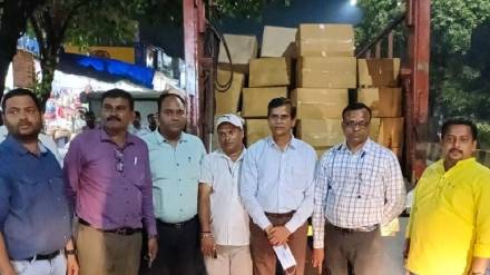 stock of more than 2 tons of plastic bags seized from turbhe in navi mumbai stock of more than 2 tons of plastic bags seized from turbhe in navi mumbai